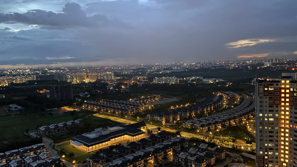 Indian city skyline at dusk representing pan-India coverage